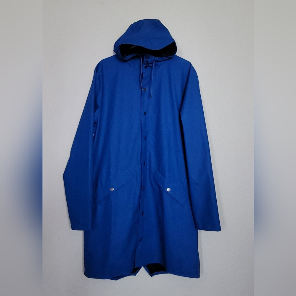 L Mens Rains Blue Rain Jacket